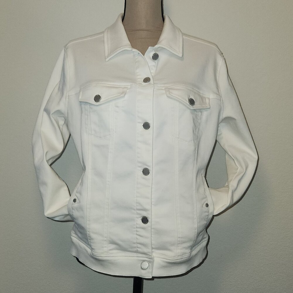 Liverpool Kolten Women's White Denim Jacket – Size Large